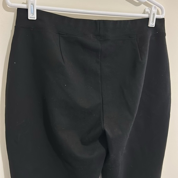 Eileen Fisher Stretch Jersey Knit Tencel Black Ankle Pant - Picture 5 of 6